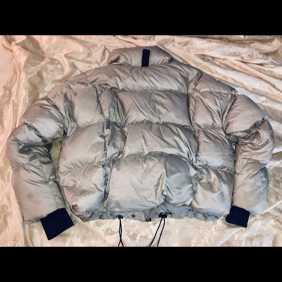 WARM White Duck Down Designer Jacket - Picture 2 of 3
